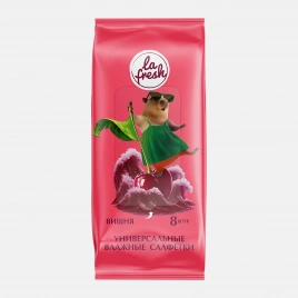 Влажные салфетки La Fresh молодежные мини 8шт в ассортименте