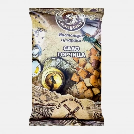 Сухарики со вкусом сала и горчицы Снекушки 80г