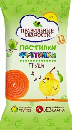 Пастилки со вкусом груша Правильные Сладости 15г