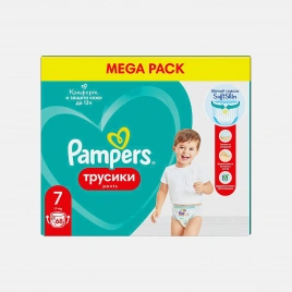 Трусики-подгузники Pampers 7 (17+кг) 68шт