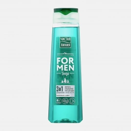 Шампунь кондиционер и гель для душа 3в1 Чистая линия For Men 400мл