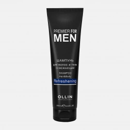 Шампунь для волос и тела освежающий Premier For Men Ollin Professional 250мл