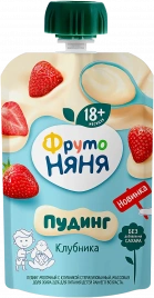Пудинг Фрутоняня молочный Клубника 2% 90г
