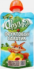 Пюре детское Фрумка фруктовый салатик с 5 месяцев 90г