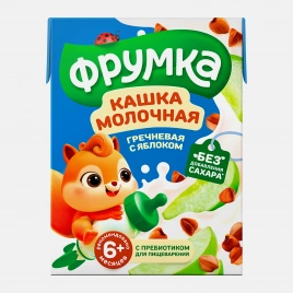 Каша молочная гречневая с яблоком с 6 месяцев Фрумка 200мл