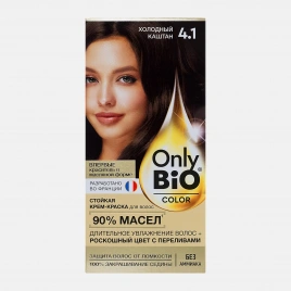 Краска для волос Only Bio Color тон 4.1 Холодный каштан 115мл