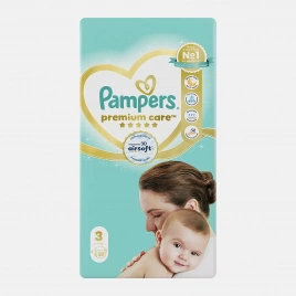 Подгузники Pampers Premium Care р.3 6-10кг 52шт