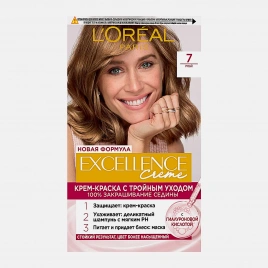 Стойкая крем-краска для волос L’Oreal Paris Excellence оттенок 7 Русый