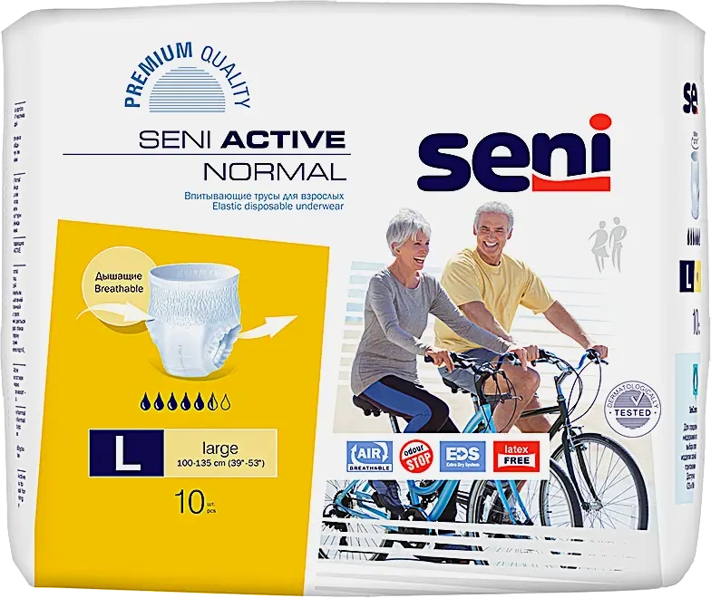 Трусы Seni Active Normal впитывающие L 10шт фото 1