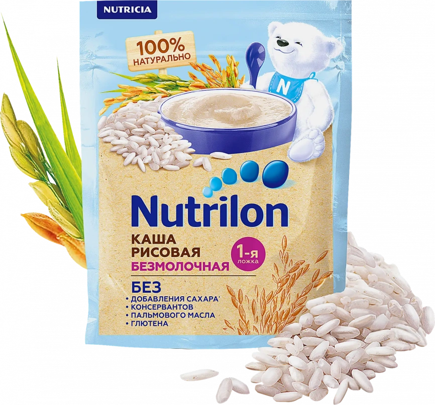 Каша Nutrilon Рисовая безмолочная 180г фото 2