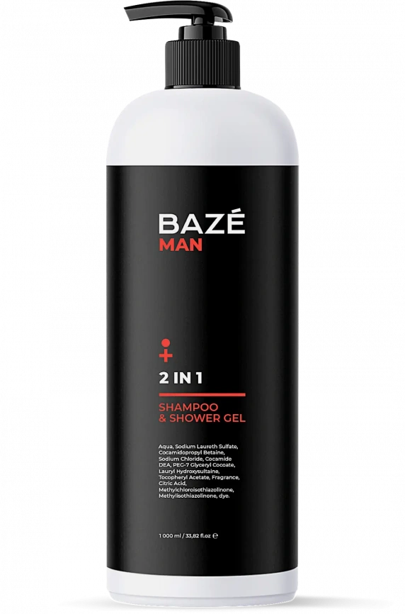 Шампунь для волос Baze мужской baz103/white 1л фото 1