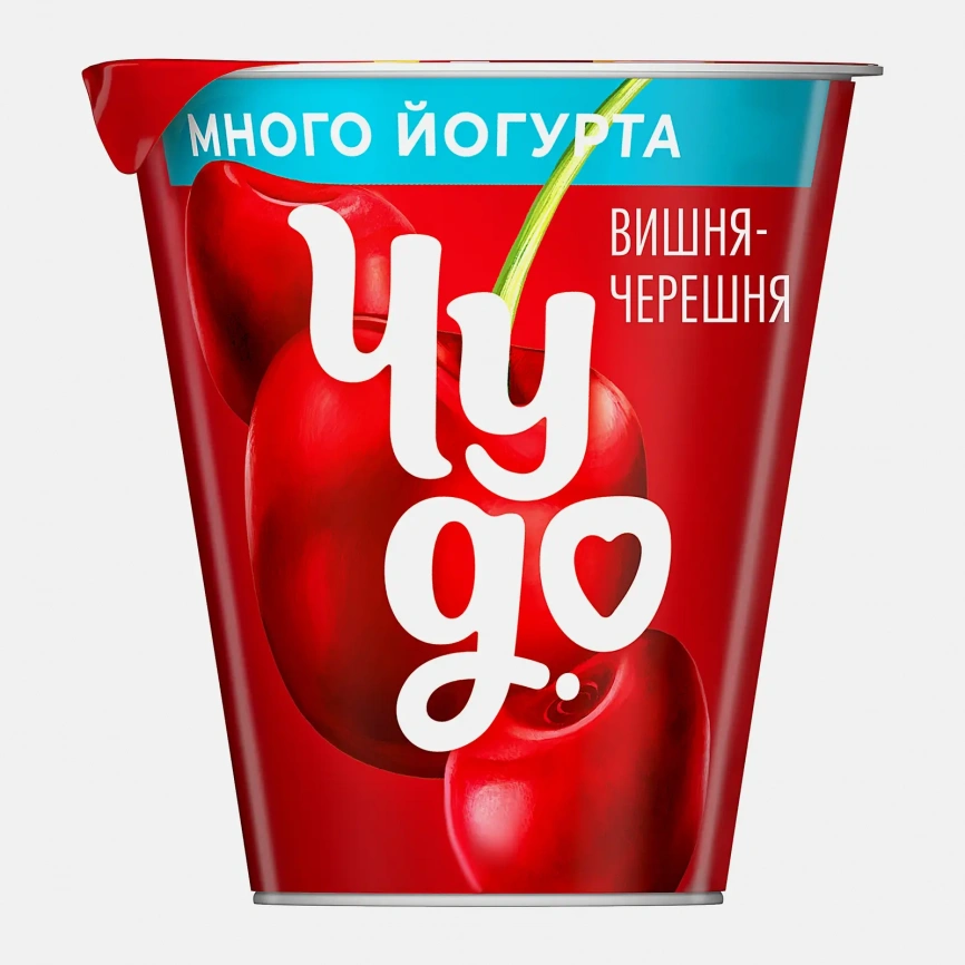 Йогурт вязкий живой Чудо Вишня-Черешня 2.5% 290г фото 1