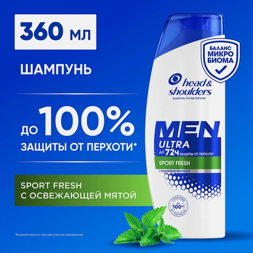 Шампунь против перхоти Sport Fresh Head&Shoulders 360мл фото 13