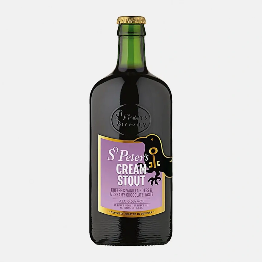 Пиво St.Peters Cream Stout темное фильтрованное пастеризованное 6.5% 500мл фото 1