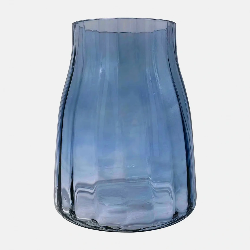 Стеклянная ваза для цветов 18см Вишня Wellfort 786г в ассортименте фото 1