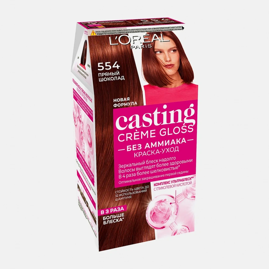 Краска для волос L’Oreal Paris Casting Creme Gloss 554 Пряный шоколад 180мл фото 1