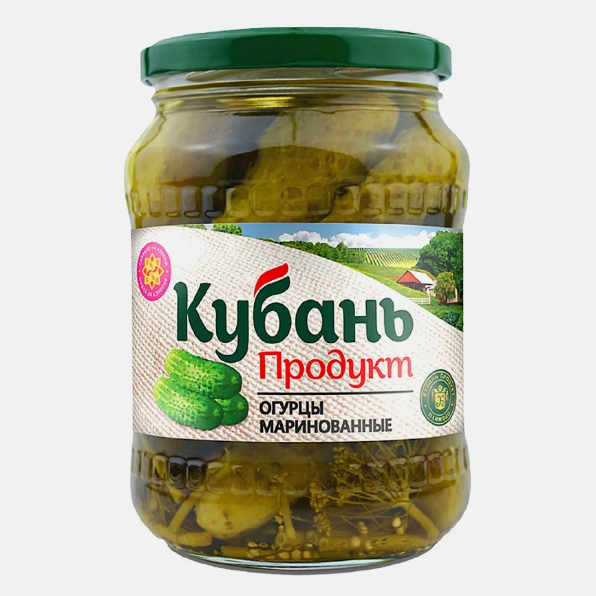 Огурцы Кубань продукт маринованные 680г фото 1