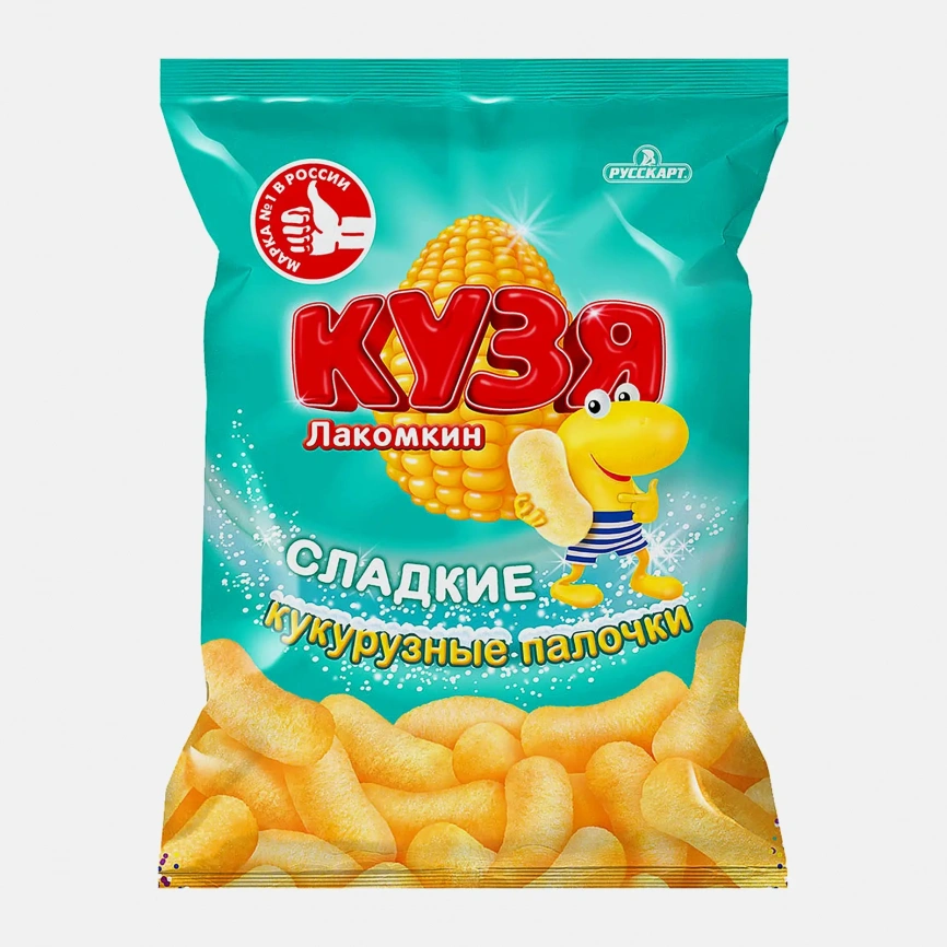 Палочки кукурузные Кузя Лакомкин сладкие 140г фото 2