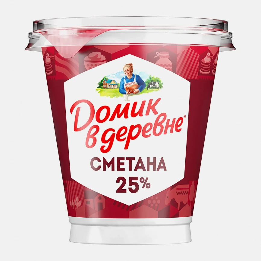 Сметана Домик в Деревне 25% 300г фото 1