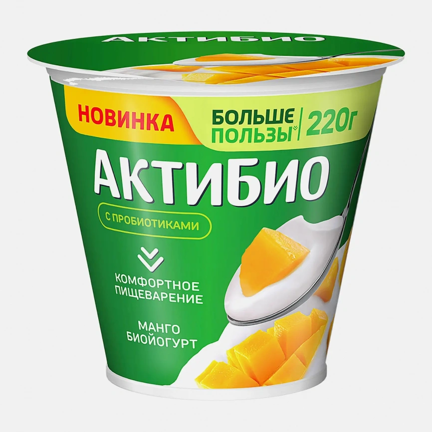 Биойогурт Актибио манго 3% 220г фото 1