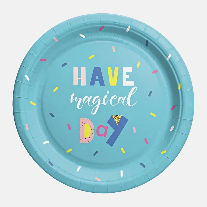 Тарелки картонные Пакетико Happy Birthday 6шт в ассортименте фото 2